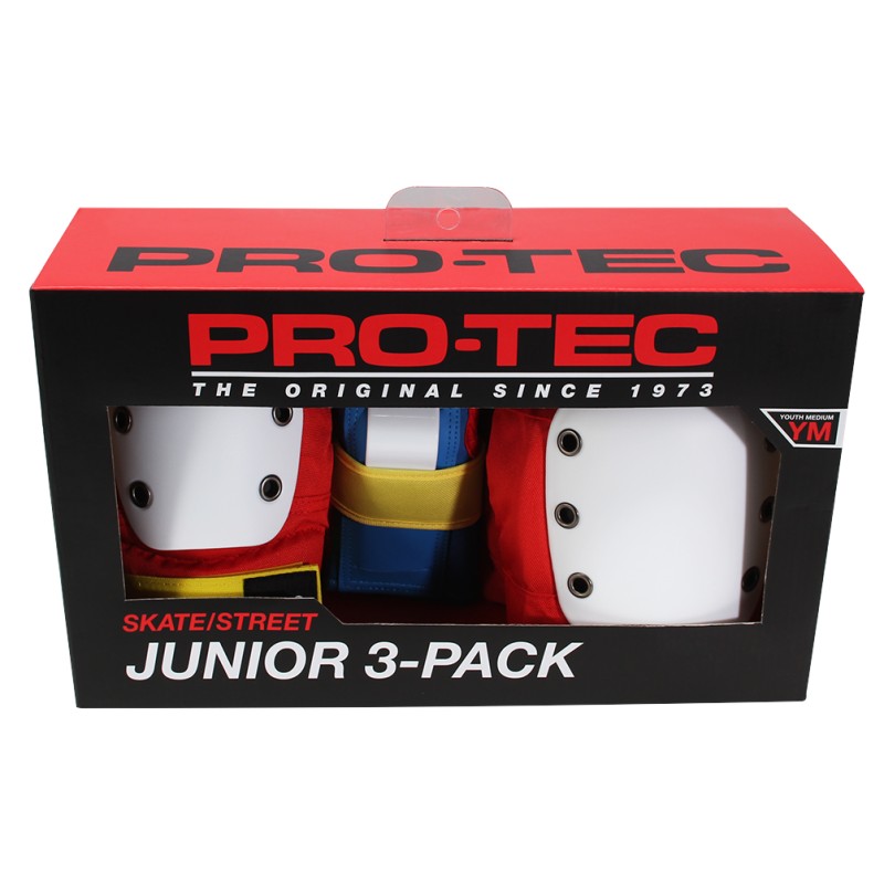 Pack Pro-Tec Junior Retro - Coudières, Genouillères, Poignets
