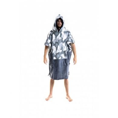 Poncho All In - V Poncho Bumpy Line - Marin Print Poncho All In - V Poncho Bumpy Line - Marin Print