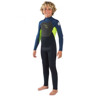 Combinaison Rip Curl - Junior Omega 3/2 Back zip Lime - 2019 Combinaison Rip Curl - Junior Omega 3/2 Back zip Lime - 2019