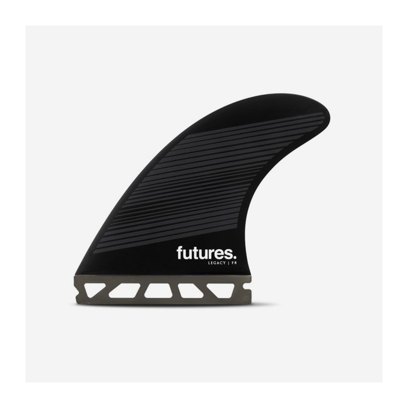 Derives Futures Fins - F8 RTM Hex Legacy series - Thruster gray/black
