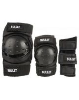 Pack Bullet Junior - Coudières, Genouillères, Poignets black
