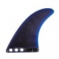 Single FCS 2 - Single Fin PG - Longboard Fins - screw & plate - blue