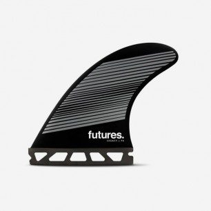 Derives Futures Fins - F6 RTM Hex Legacy series - Thruster gray/black