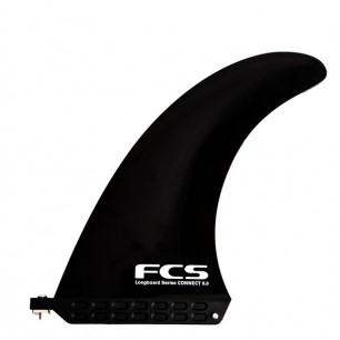 Single FCS 2 - Connect screw & plate GF - Longboard Fins - Black