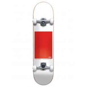 Skate Globe - G0 Block Serif 8.0" - White / Red