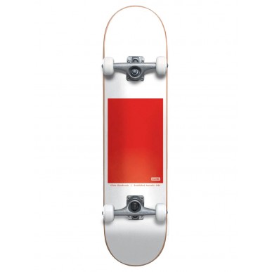 Skate Globe - G0 Block Serif 8.0" - White / Red