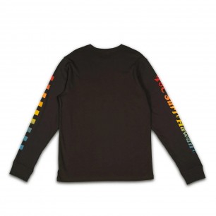 Tee-Shirt - Town and Country - L/S Washed Black 