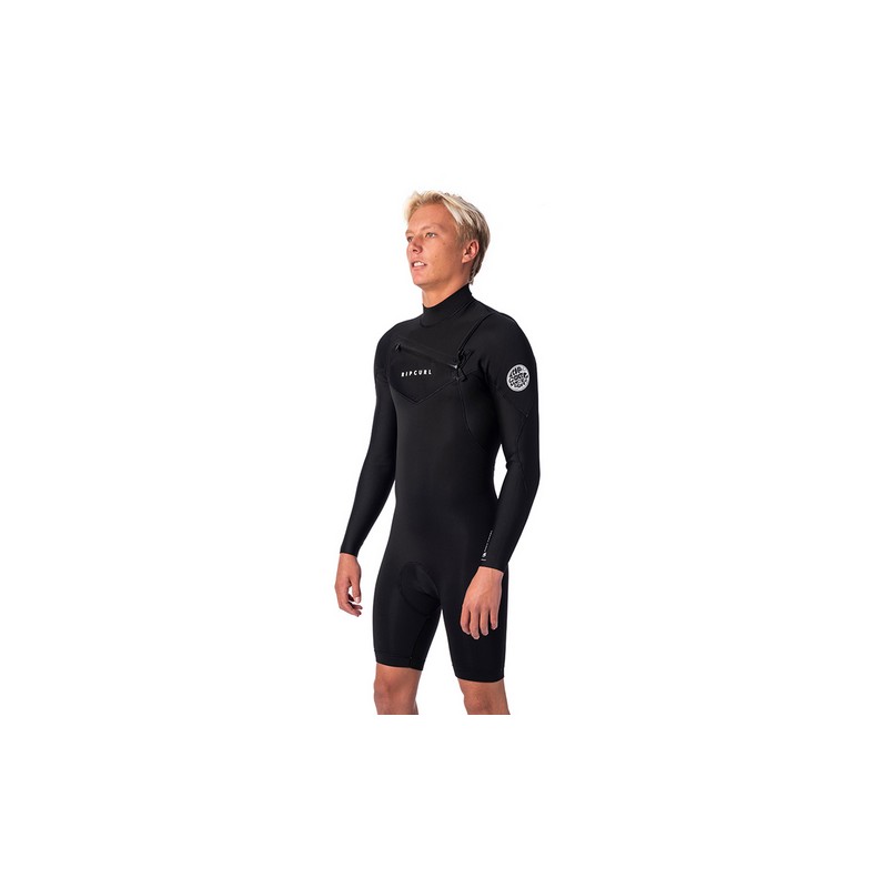 Shorty Rip Curl - Dawn Patrol 2/2 Front Zip - Black 2023