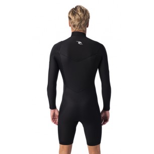 Shorty Rip Curl - Dawn Patrol 2/2 Front Zip - Black 2023