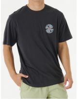 T-shirt UV - Rip Curl SWC Psyche Circles - Washed Black
