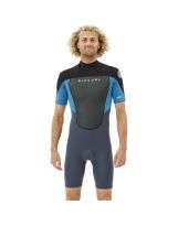 Shorty Rip Curl - Omega 2mm back Zip - Blue