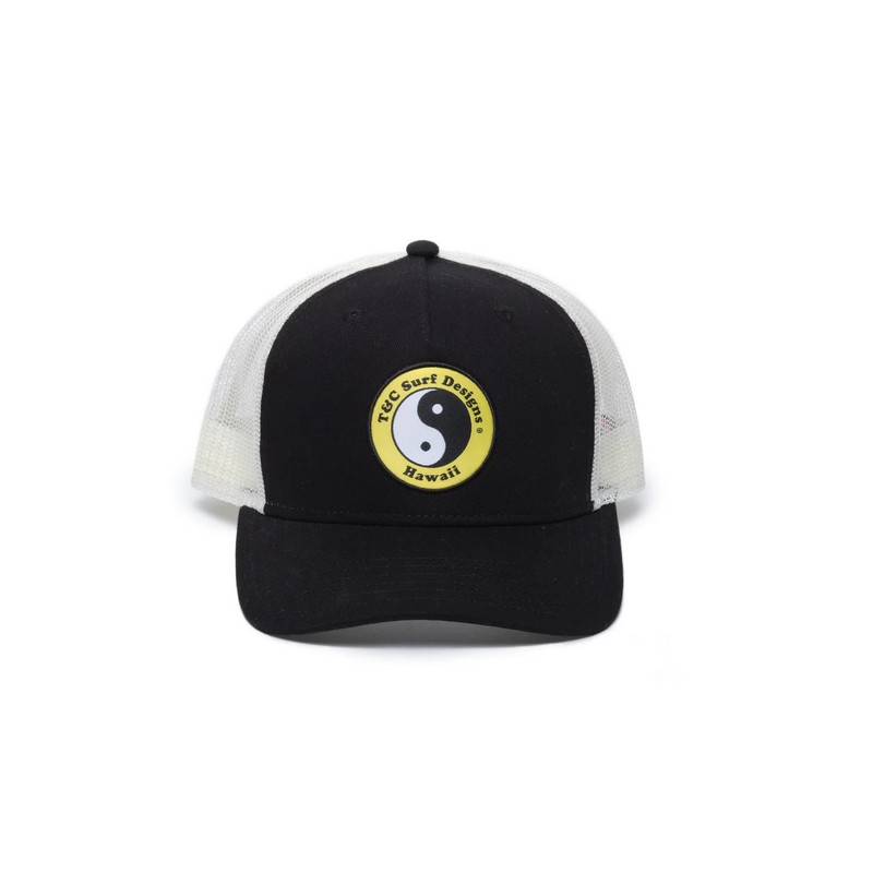 Casquette Town and Country  - YY Trucker Cap - Black White Yellow  