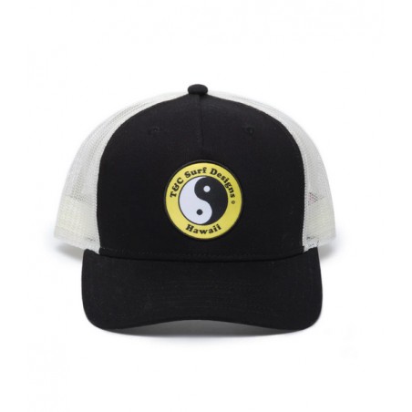 Casquette Town and Country- YY Trucker Cap - Black White Yellow