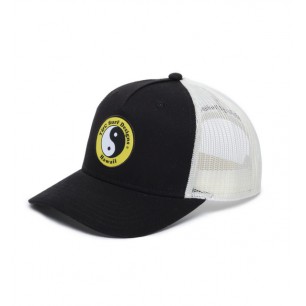 Casquette Town and Country  - YY Trucker Cap - Black White Yellow  