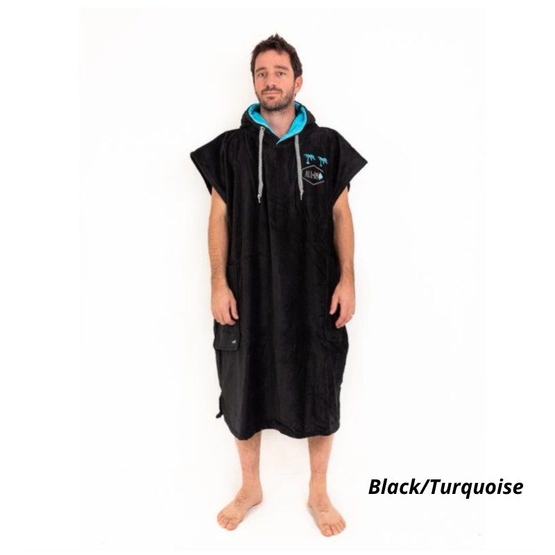 Poncho All In - Classic Poncho Black/Turquoise 
