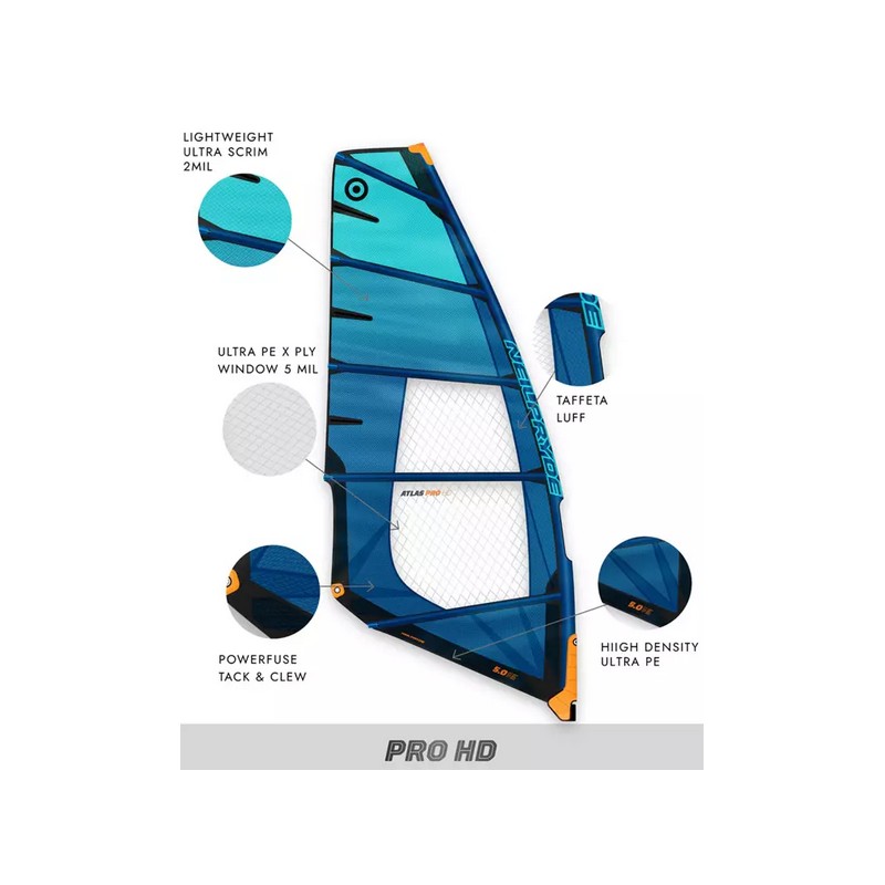 Voile NeilPryde Ryde HD 2024 – 7,7 M², Freeride, Pour Planche à Voile, Neuve