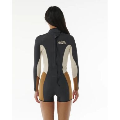 Shorty Rip Curl - Dawn Patrol 2/2 Back Zip - Light Brown