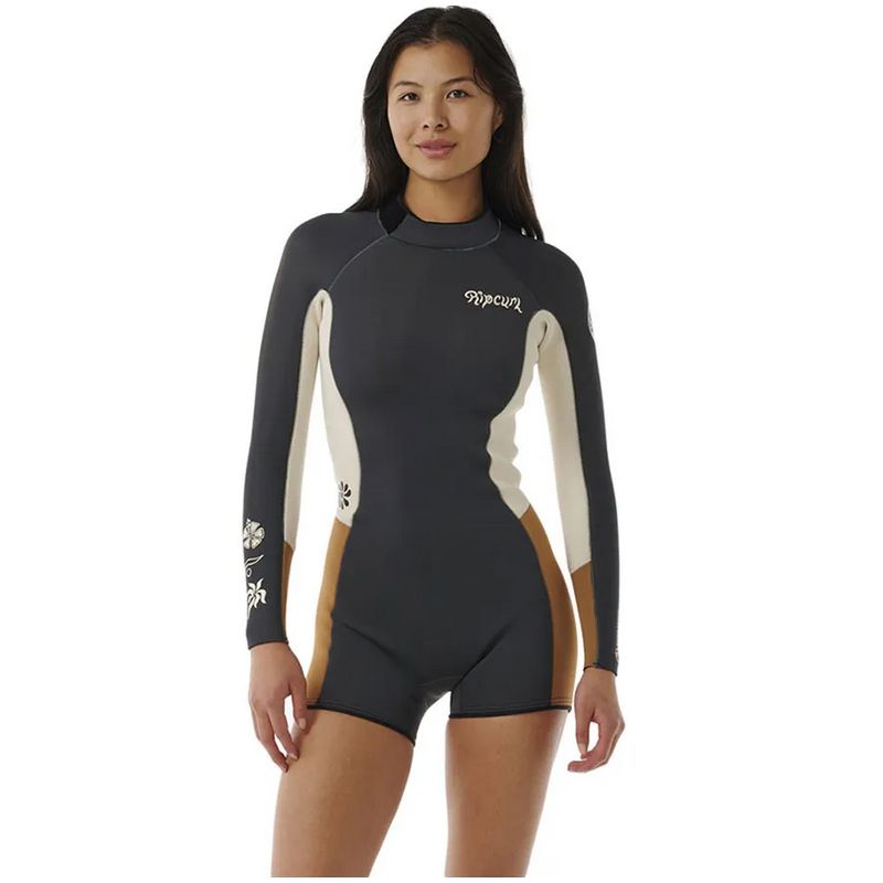 Shorty Rip Curl - Dawn Patrol 2/2 Back Zip - Light Brown