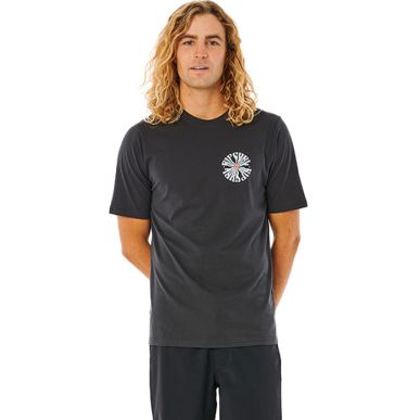 T-shirt UV - Rip Curl SWC Psyche Circles - Washed Black