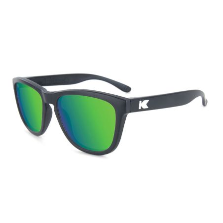 Lunette Knockaround - Black / Green Moonshine Kids Premiums