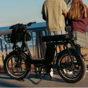 -Vélo ELWING Ritmic Duo Gris Charbon cargo biplace