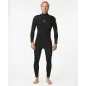 Combinaison Rip Curl - Dawn Patrol Perf 3/2 Zip poitrine Black Combinaison Rip Curl - Dawn Patrol Perf 3/2 Zip poitrine Black
