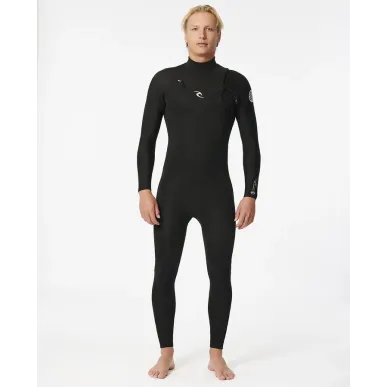 Combinaison Rip Curl - Dawn Patrol Perf 3/2 Zip poitrine Black