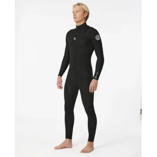 Combinaison Rip Curl - Dawn Patrol  3/2 Zip poitrine Black
