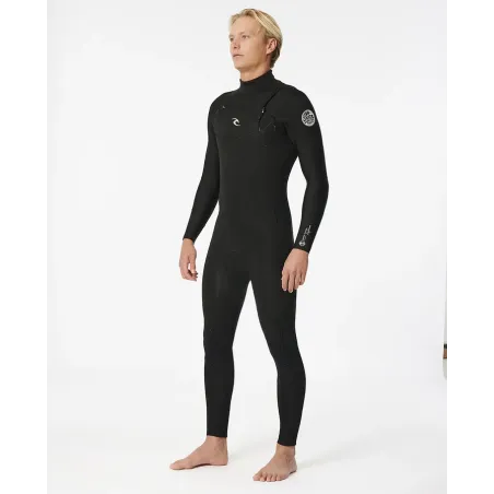 Combinaison Rip Curl - Dawn Patrol  3/2 Zip poitrine Black