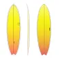 Surf Torq Fish TET Retro Fade White rail yellow/orange