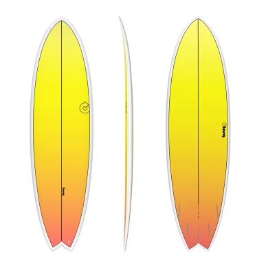 Surf Torq Fish TET Retro Fade White rail yellow/orange