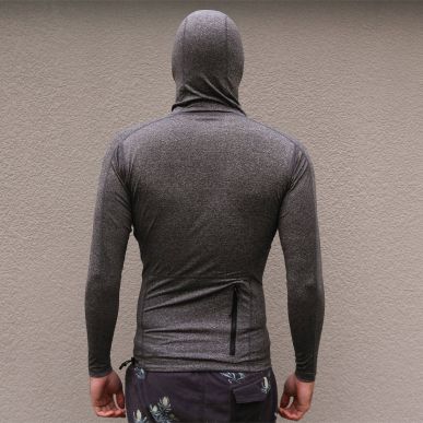 Lycra FCS Hooded LS Rash Vest Heather 