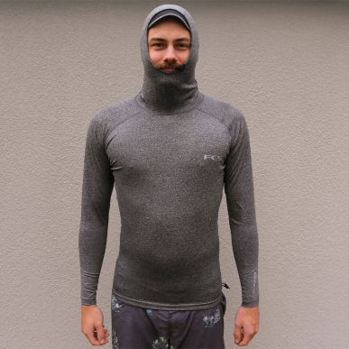Lycra FCS Hooded LS Rash Vest Heather 