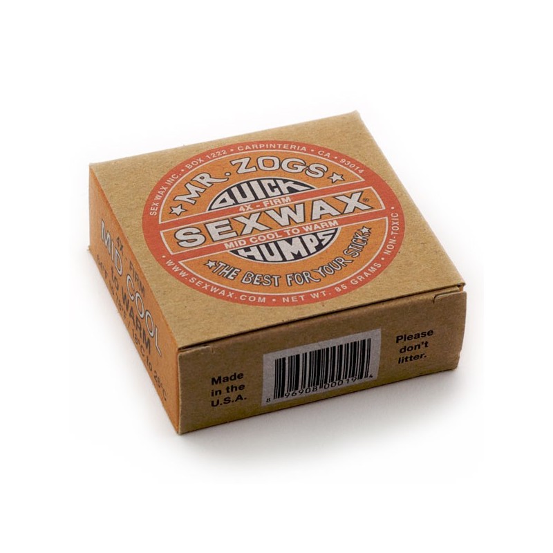 Sex Wax - Quick Humps 4x Firm - Mid Cool To Warm 18° à 26°