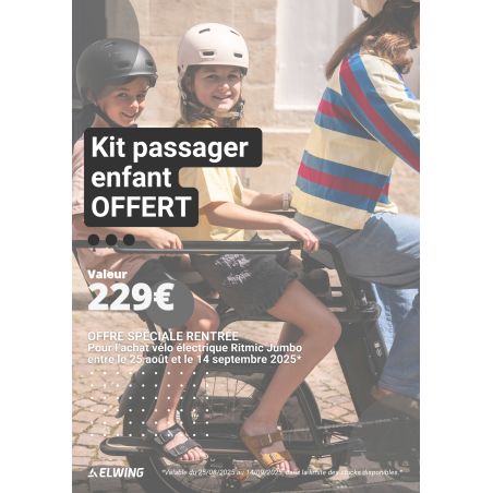  Vélo ELWING Ritmic Jumbo Gris cargo longtail