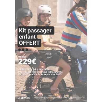  Vélo ELWING Ritmic Jumbo Gris cargo longtail