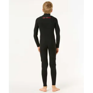 Combinaison Rip Curl  Junior Dawn Patrol 4/3 Zip Poitrine 