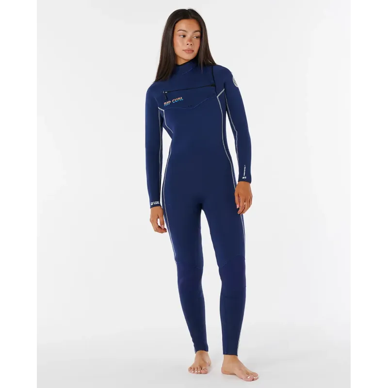 Combinaison Rip Curl Dawn Patrol 4/3 Zip Poitrine Combinaison Rip Curl Dawn Patrol 4/3 Zip Poitrine