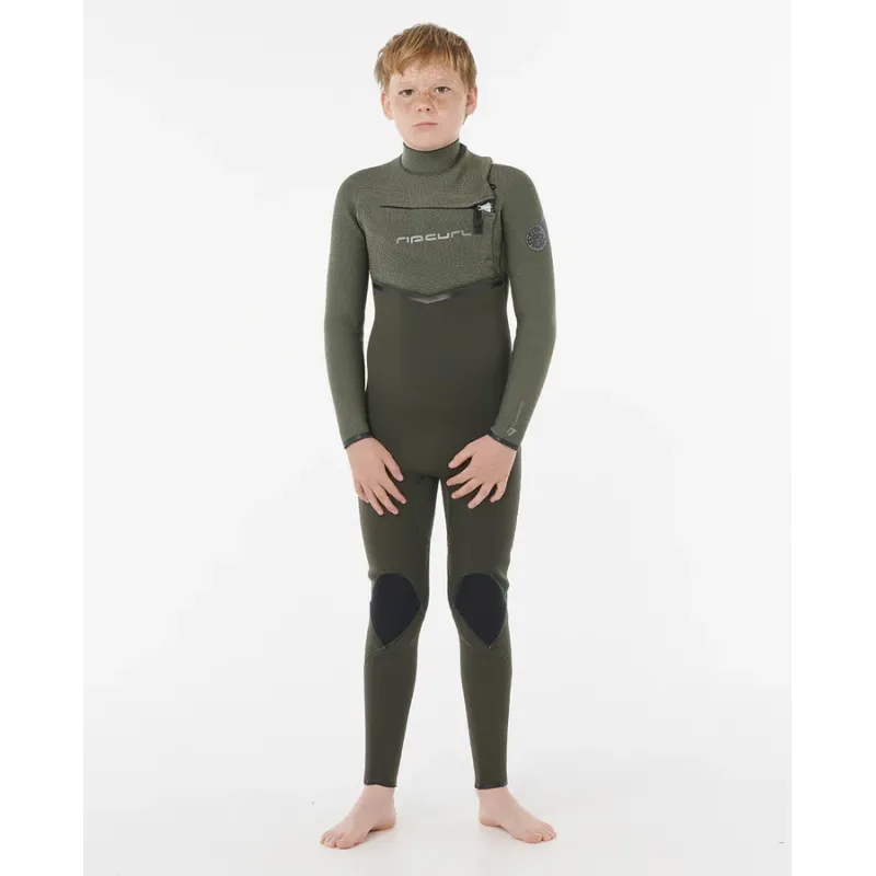 Combinaison Rip Curl Junior Flash Bomb Pro  4/3 Zip Poitrine