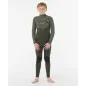 Combinaison Rip Curl Junior Flash Bomb Pro  4/3 Zip Poitrine