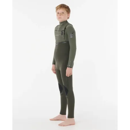 Combinaison Rip Curl Junior Flash Bomb Pro  4/3 Zip Poitrine