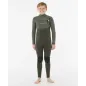Combinaison Rip Curl Junior Flash Bomb Pro  4/3 Zip Poitrine