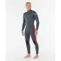 Combinaison Rip Curl Homme Dawn Patrol PRO 4/3 Zip Poitrine GRIS/ROUGE Combinaison Rip Curl Homme Dawn Patrol PRO 4/3 Zip Poitrine GRIS/ROUGE