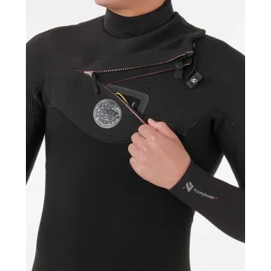 Combinaison Rip Curl Homme FlashBomb 4/3 Zip Poitrine
