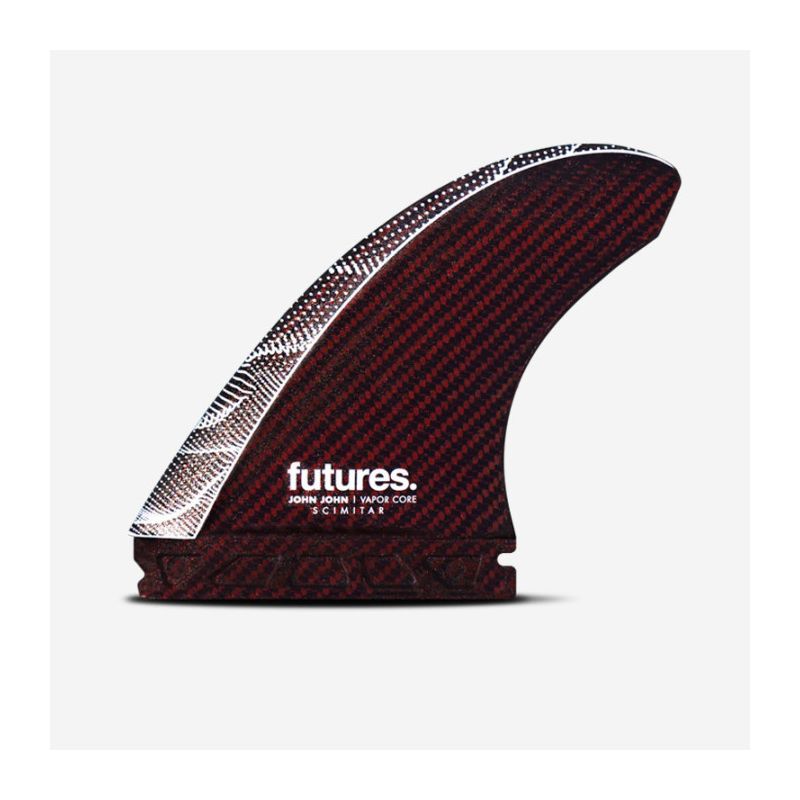 Dérives Thruster - John John Florence Large Scimitar Vapor Core - Carbon / Red design, FUTURES.. Dérives Thruster - John John Florence Large Scimitar Vapor Core - Carbon / Red design, FUTURES..