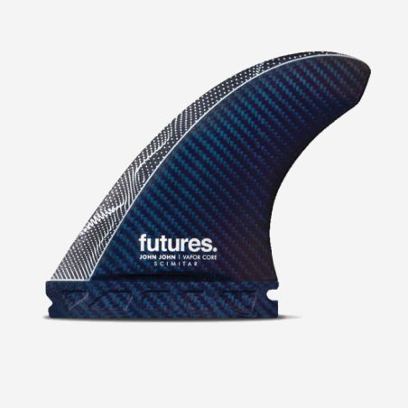 Dérives Thruster - John John Florence Medium Scimitar Vapor Core - Carbon / Blue design, FUTURES.