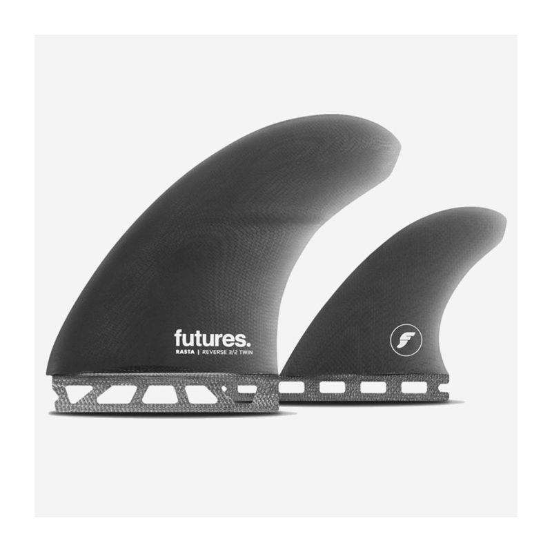 Dérives Twin + 1 - Rasta 3/2 Reverse Fiberglass Smoke, FUTURES. Dérives Twin + 1 - Rasta 3/2 Reverse Fiberglass Smoke, FUTURES.