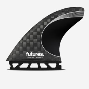  searchDérives Thruster - Vector 3/2 Large Blackstix Silver, FUTURES. Futures Fins Dérives Thruster - Vector 3/2 Large B