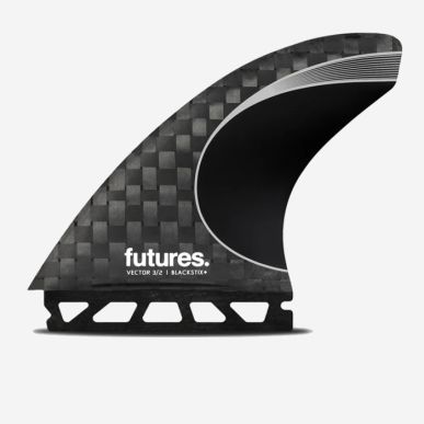  searchDérives Thruster - Vector 3/2 Large Blackstix Silver, FUTURES. Futures Fins Dérives Thruster - Vector 3/2 Large B
