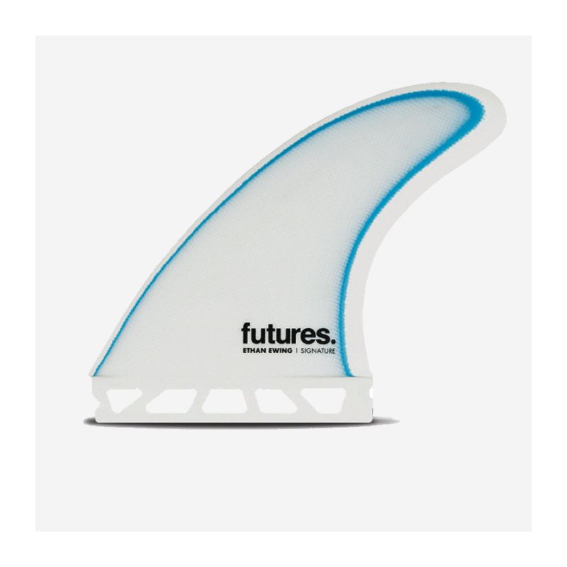 Dérives Thruster - Ethan Ewing Medium Control Series fiberglass White & Blue, FUTURES.